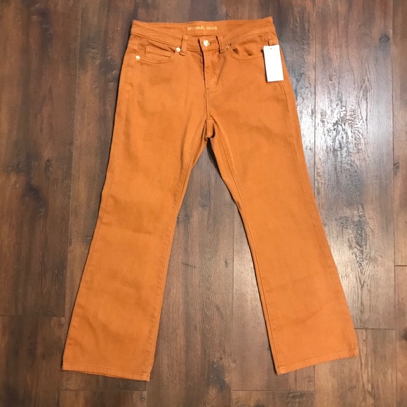 MICHAEL Michael Kors Denim - Michael Michael Kors Flare Jeans in Maple Leaf